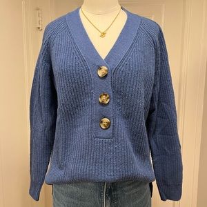 Madewell Ribbed Henley Sweater Size XS MA741